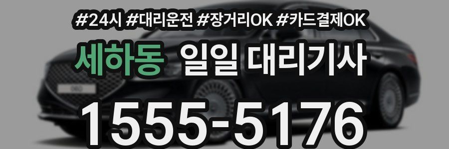 세하동 일일 대리기사