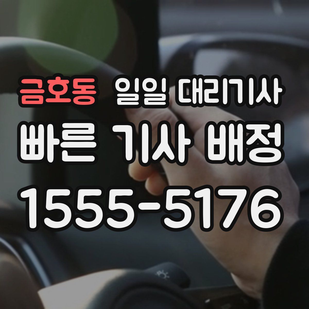 금호동 일일 대리기사