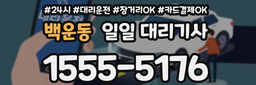 백운동 일일 대리기사