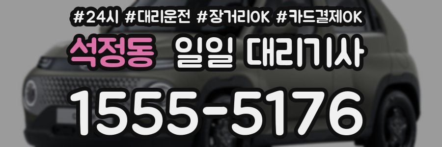 석정동 일일 대리기사