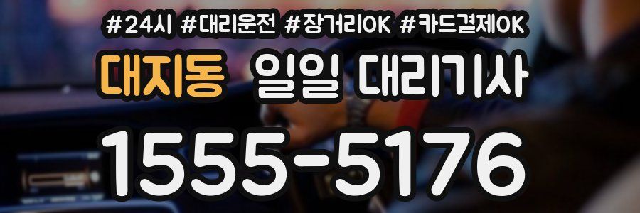 대지동 일일 대리기사