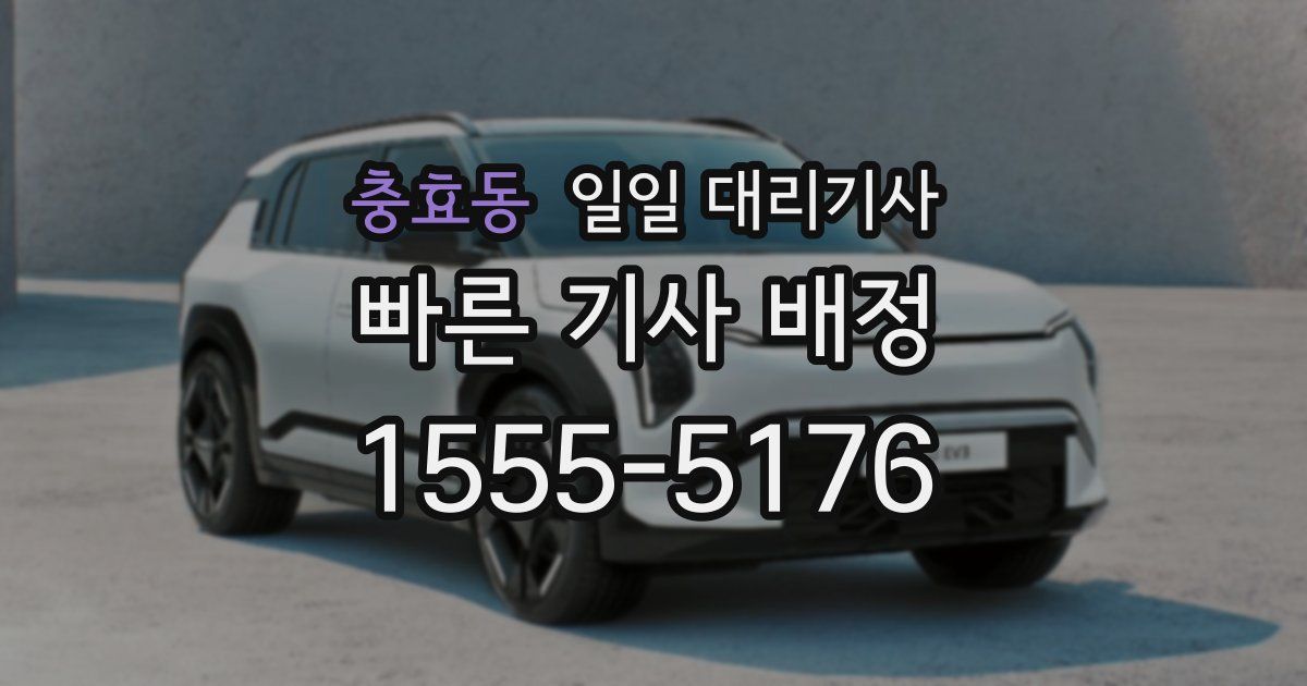 충효동 일일 대리기사