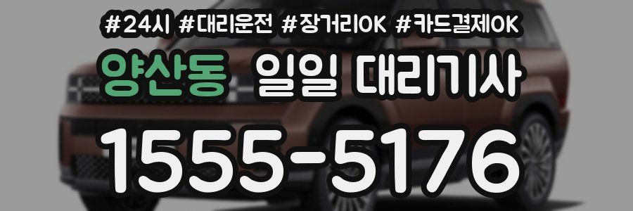 양산동 일일 대리기사