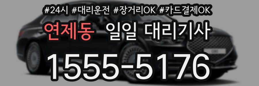 연제동 일일 대리기사