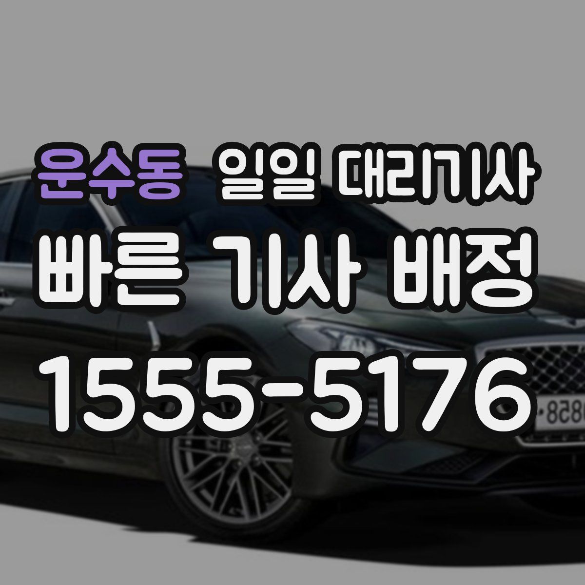 운수동 일일 대리기사