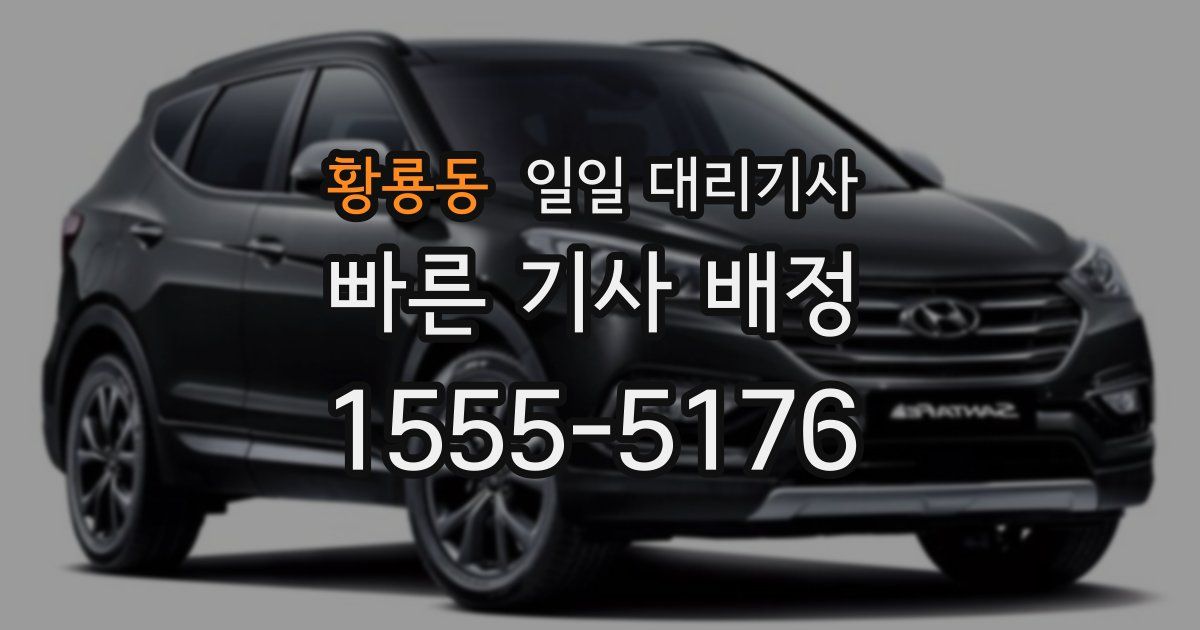 황룡동 일일 대리기사