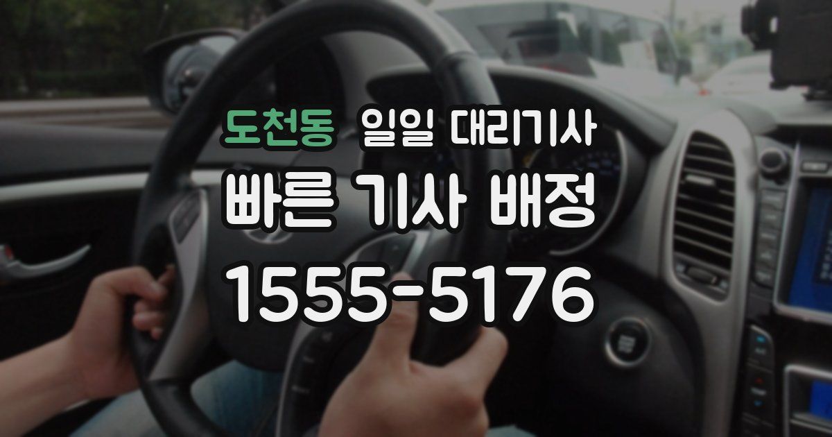 도천동 일일 대리기사