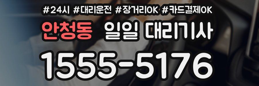 안청동 일일 대리기사
