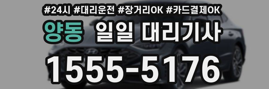양동 일일 대리기사