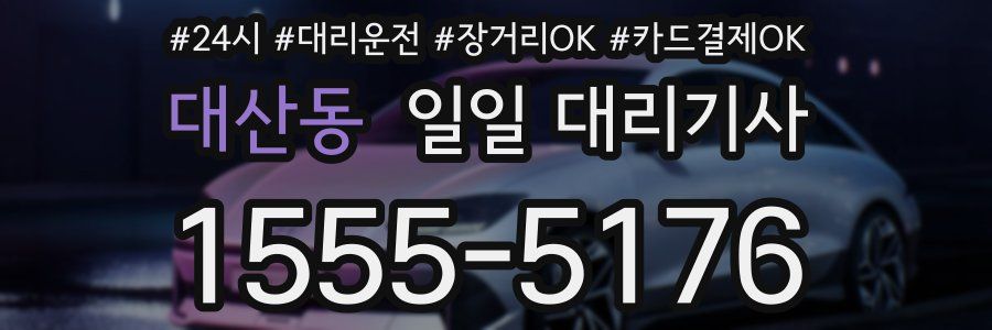 대산동 일일 대리기사