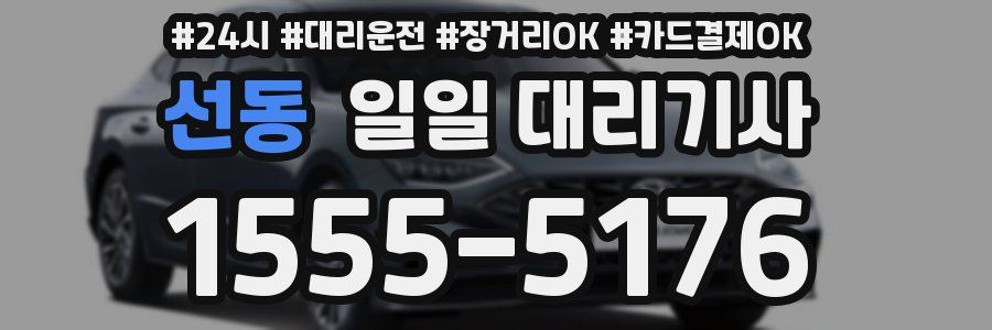 선동 일일 대리기사