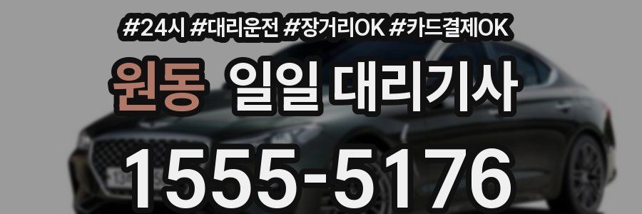 원동 일일 대리기사