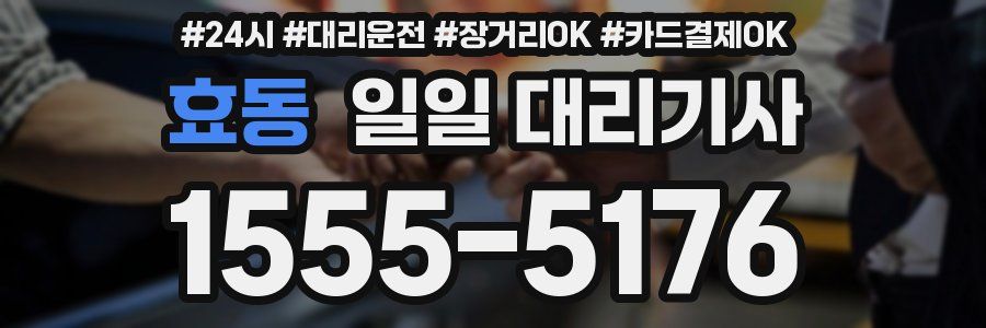 효동 일일 대리기사