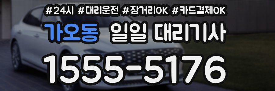 가오동 일일 대리기사