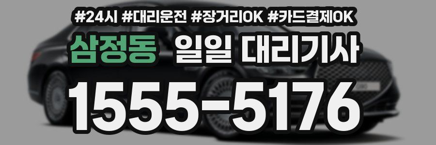 삼정동 일일 대리기사