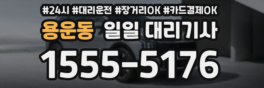용운동 일일 대리기사