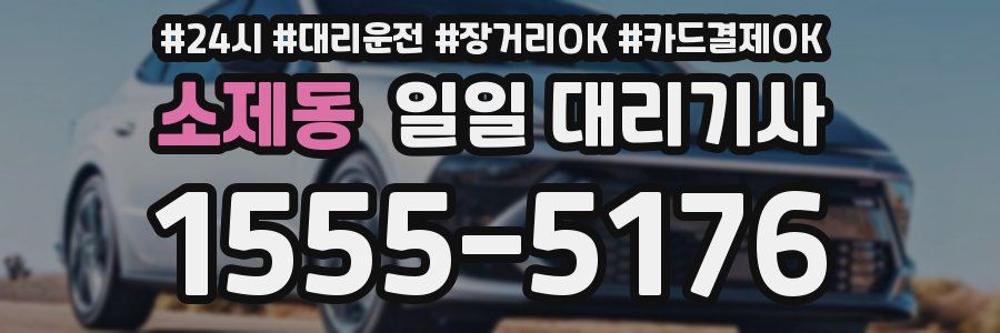 소제동 일일 대리기사