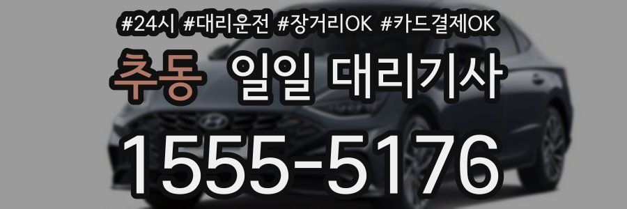 추동 일일 대리기사