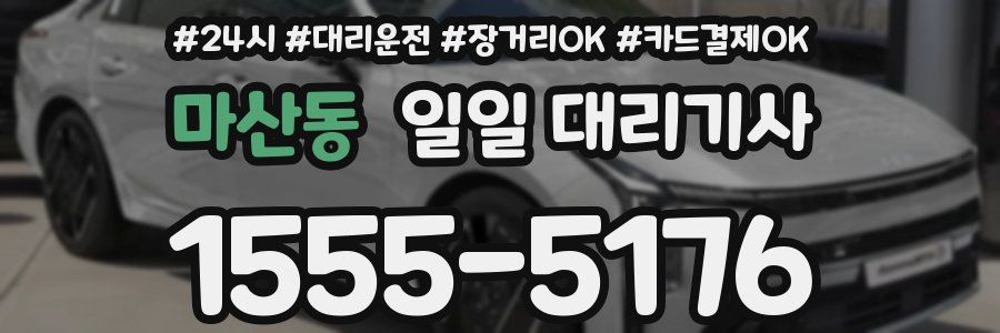 마산동 일일 대리기사