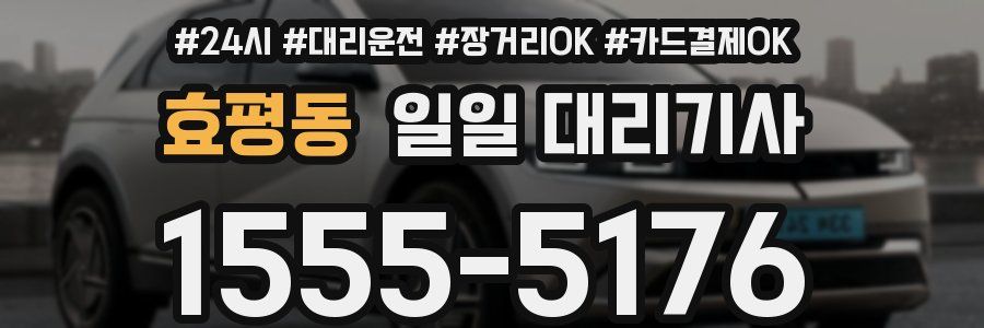 효평동 일일 대리기사