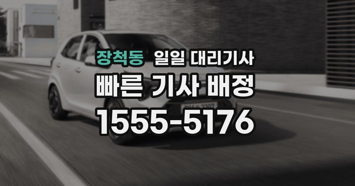장척동 일일 대리기사