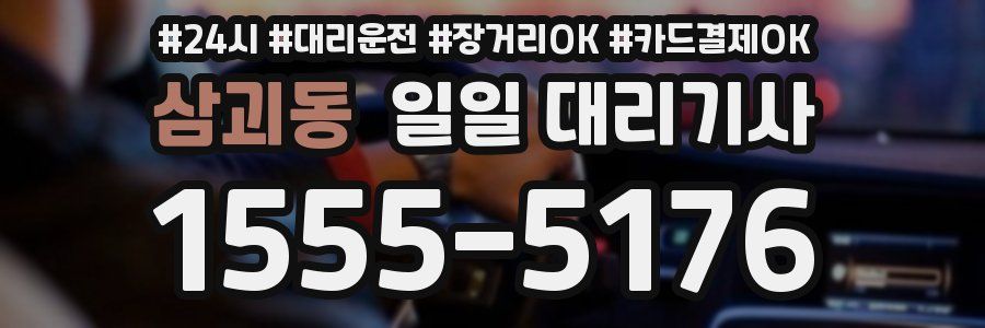 삼괴동 일일 대리기사