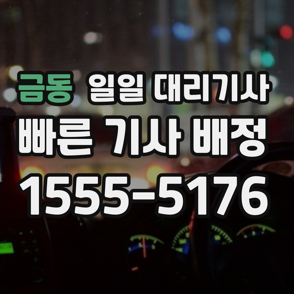 금동 일일 대리기사