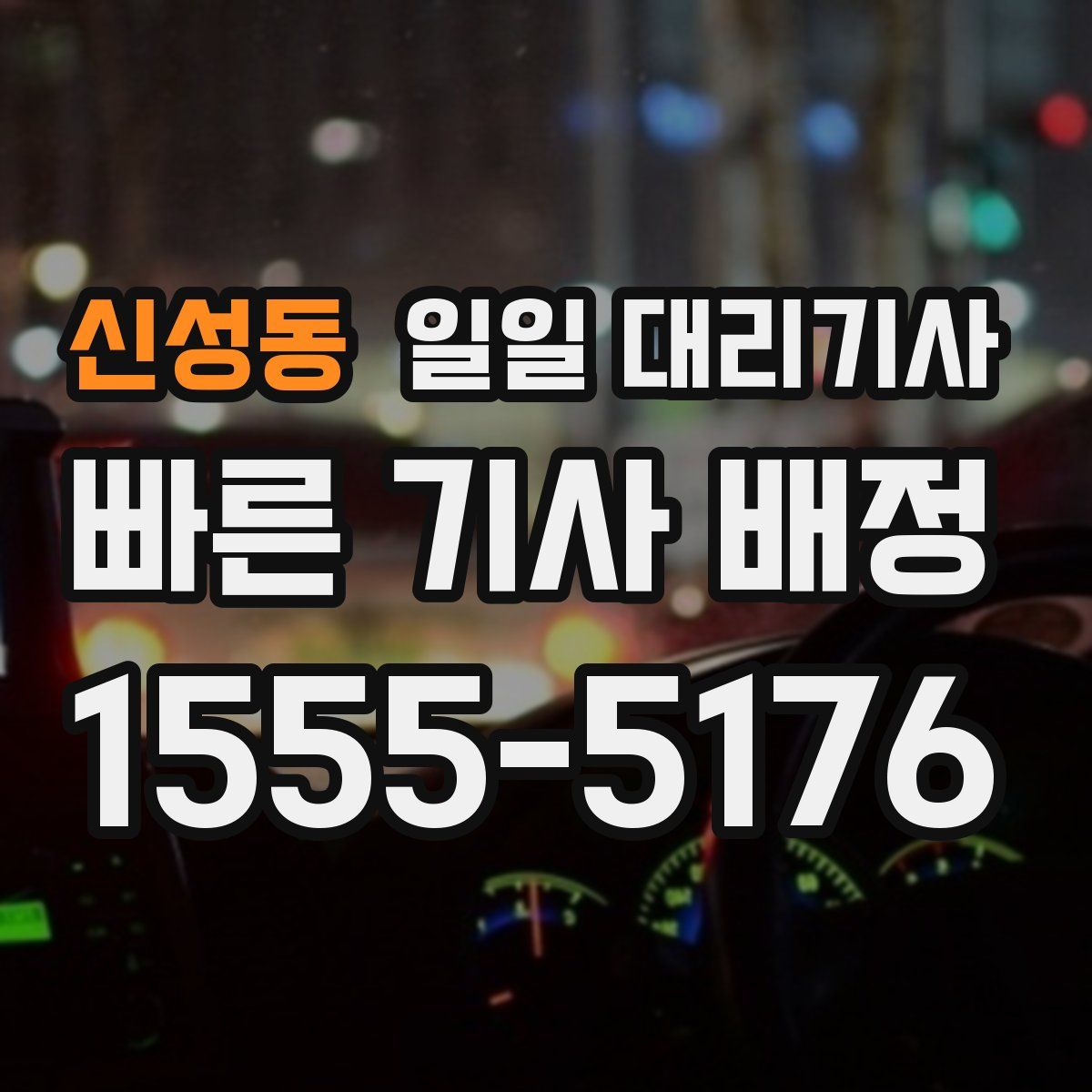 신성동 일일 대리기사