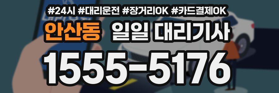 안산동 일일 대리기사