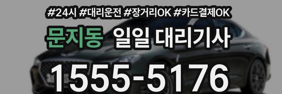 문지동 일일 대리기사