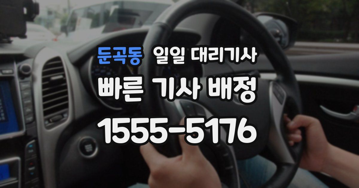 둔곡동 일일 대리기사