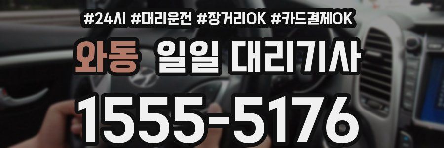 와동 일일 대리기사