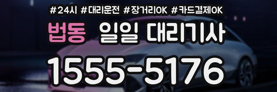 법동 일일 대리기사