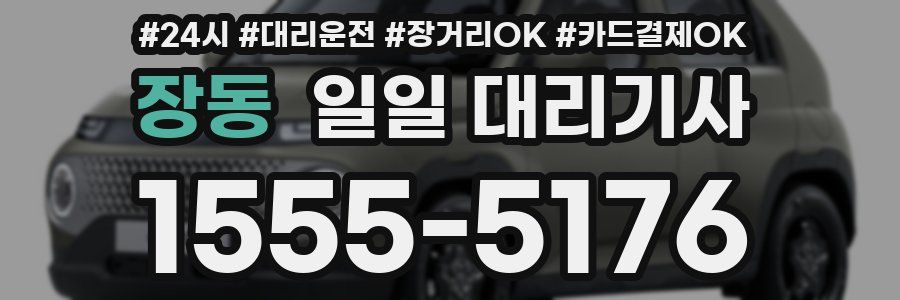 장동 일일 대리기사