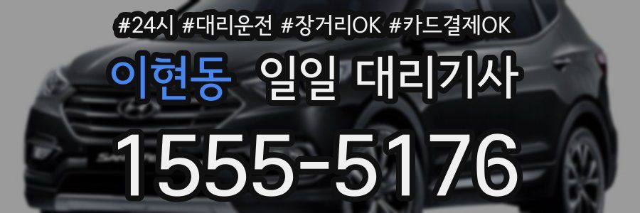이현동 일일 대리기사