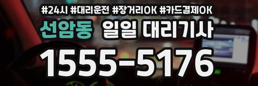 선암동 일일 대리기사
