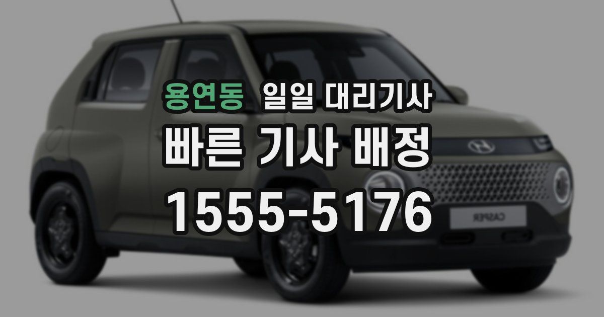 용연동 일일 대리기사