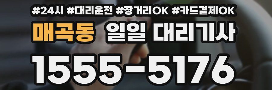 매곡동 일일 대리기사
