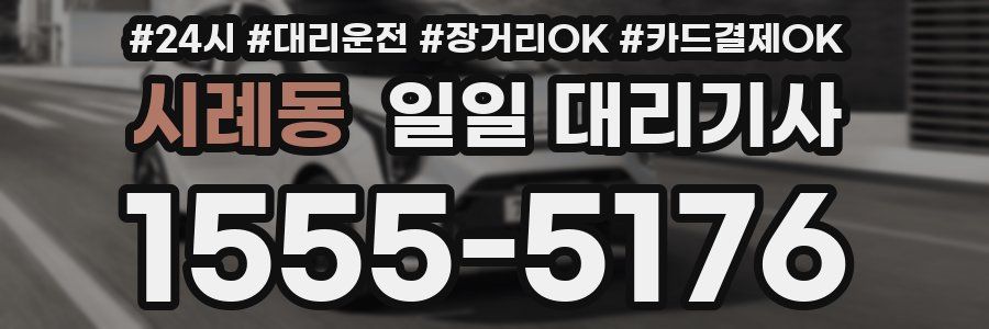 시례동 일일 대리기사