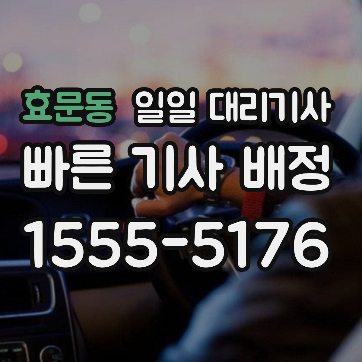 효문동 일일 대리기사
