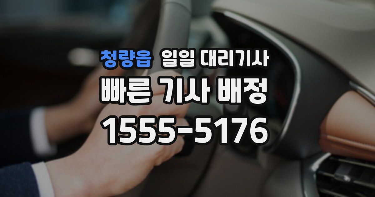청량읍 일일 대리기사