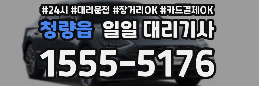 청량읍 일일 대리기사