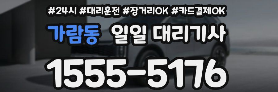 가람동 일일 대리기사