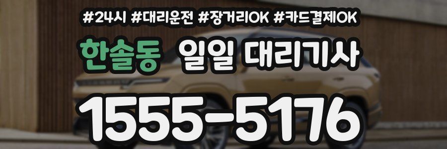 한솔동 일일 대리기사