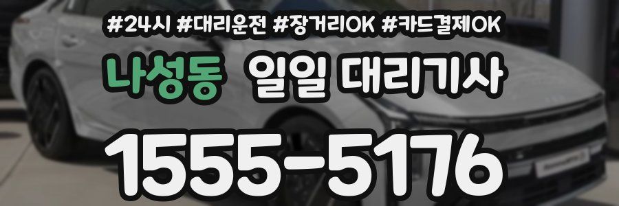 나성동 일일 대리기사
