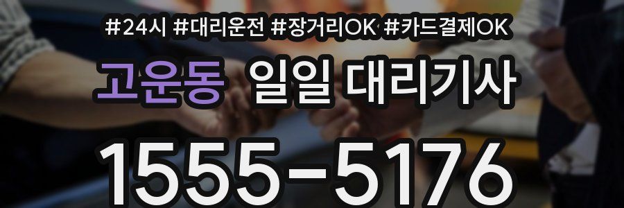 고운동 일일 대리기사