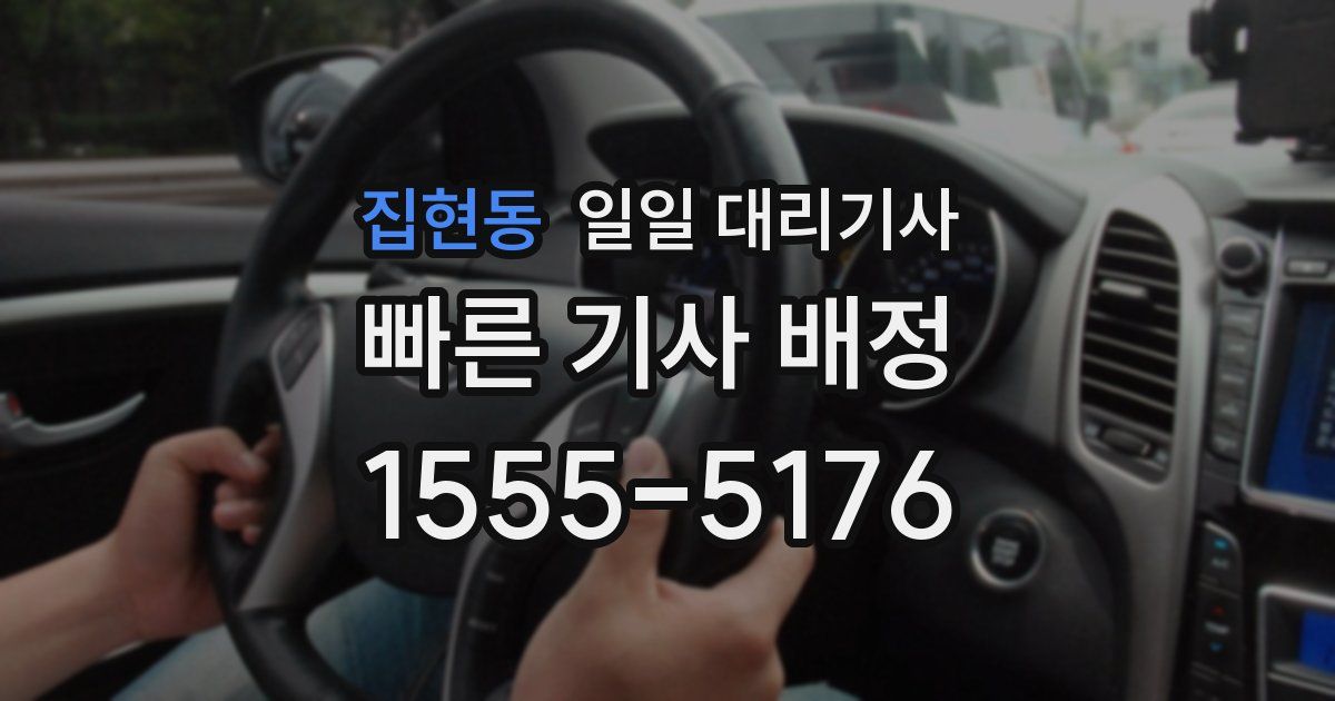 집현동 일일 대리기사