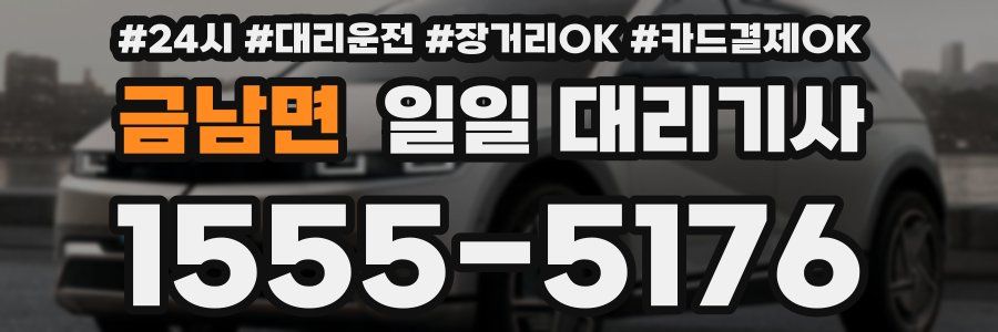 금남면 일일 대리기사