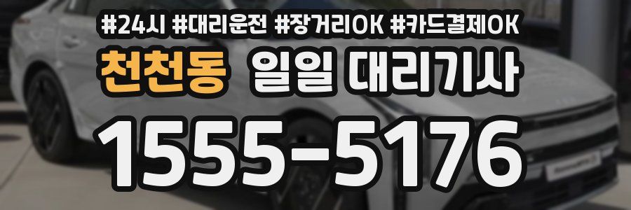 천천동 일일 대리기사