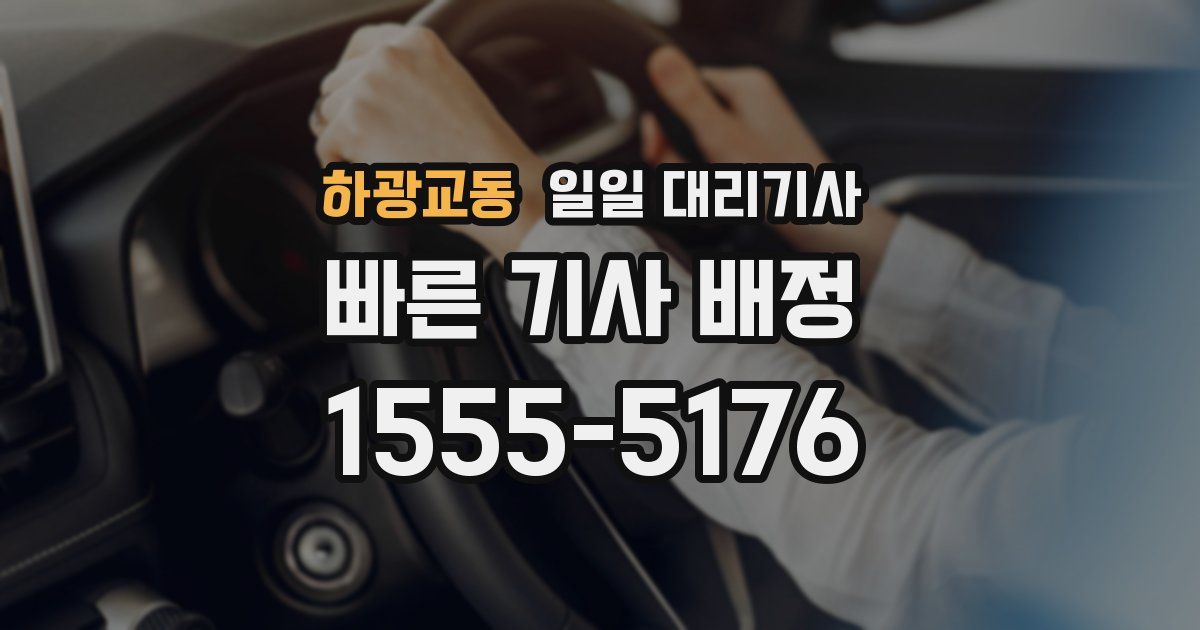 하광교동 일일 대리기사